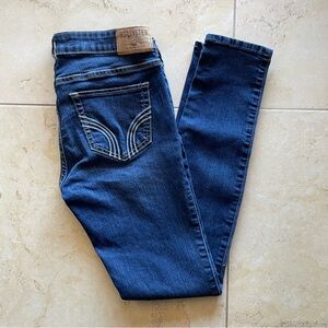 Hollister Super Skinny Jeans Women’s Dark Wash Casual Stretch Denim Size 3 Short